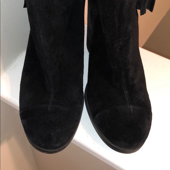 “Griffin” Black Suede Ankle Boots - Just Fab - Picture 8 of 8